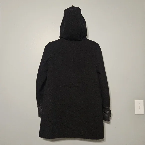 Marc New York Black Hooded Pea Coat - Picture 5 of 8